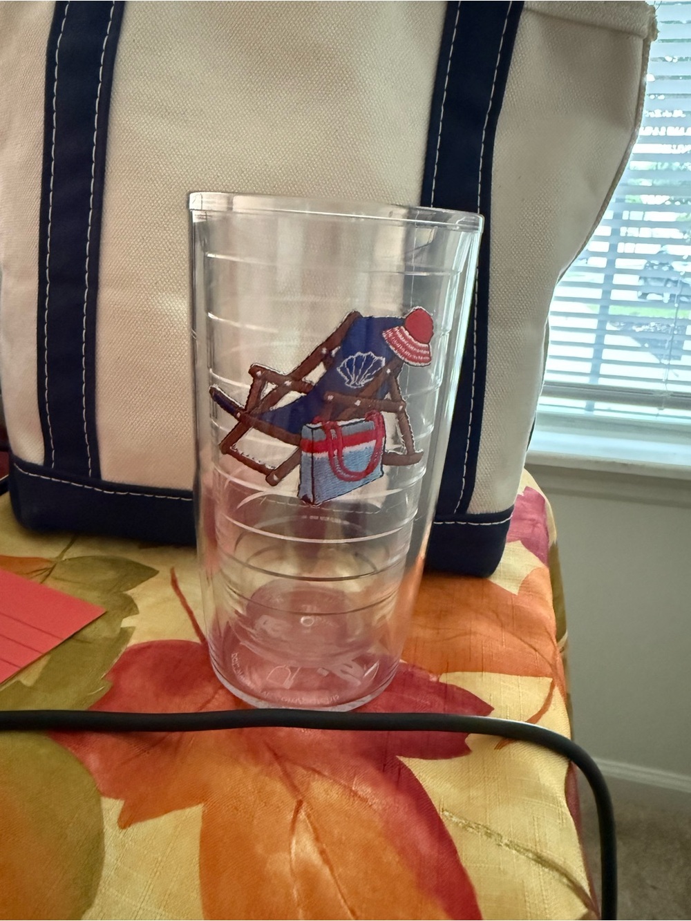 Clear Beach-Themed Tervis Tumbler